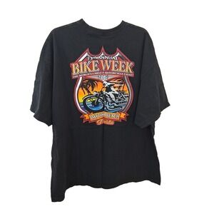 Bike Week 2014 73rd Daytona Beach Florida T Shirt Men's 5XL Double Sided Graphic